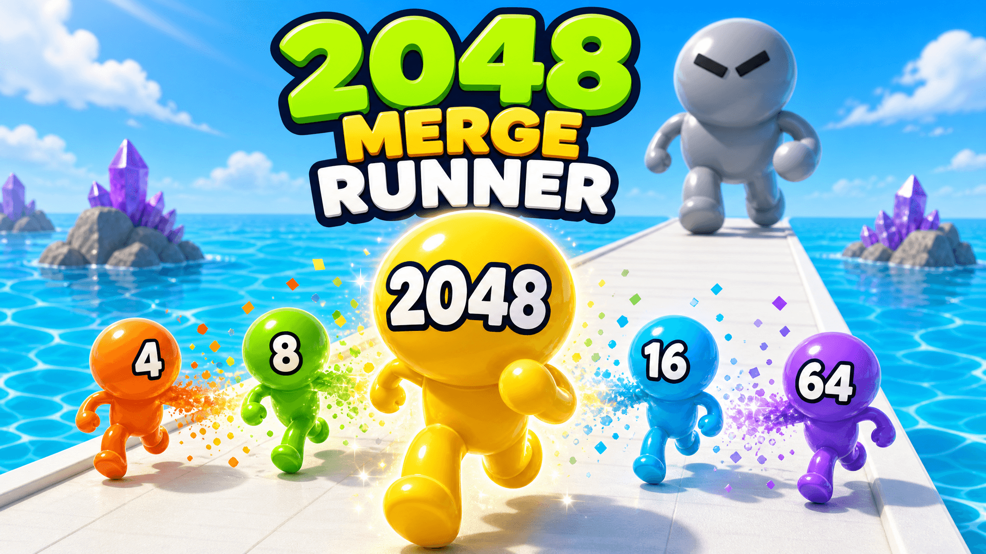 2048 Merge Runner