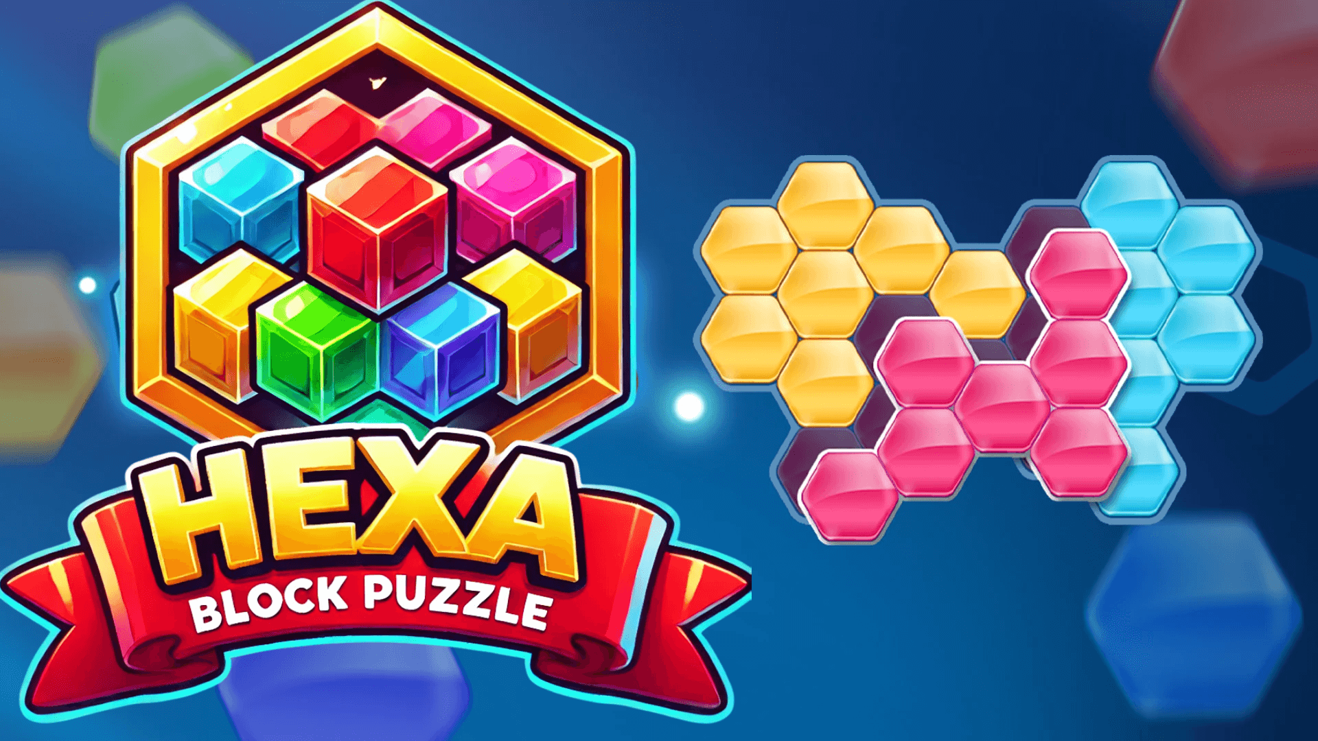 Puzle hexagonal de bloques