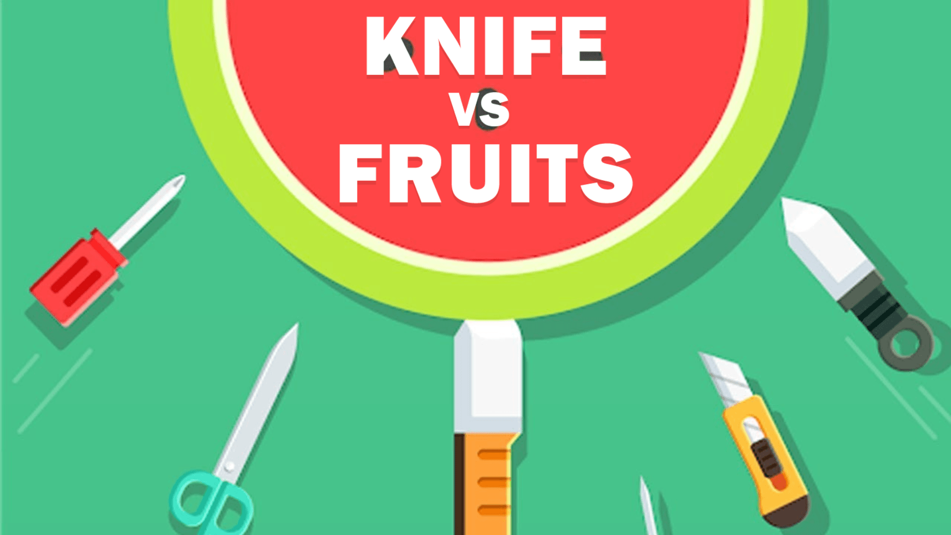 Cuchillo contra frutas